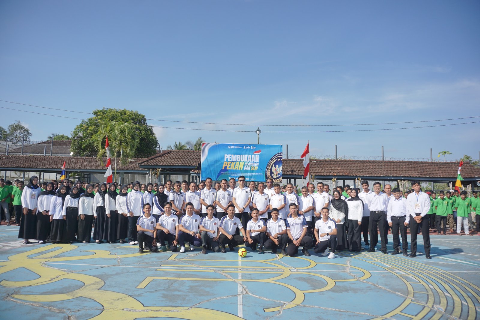 PORSENAP Resmi Dibuka, Lapas Tanjungpandan Gelar Upacara Pembukaan dan Penyematan Tanda Peserta Magang Batch 1 Tahun 2026